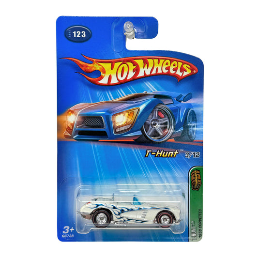 Hot Wheels T-Hunt 1958 Chevy Corvette 1:64 Diecast Real Riders