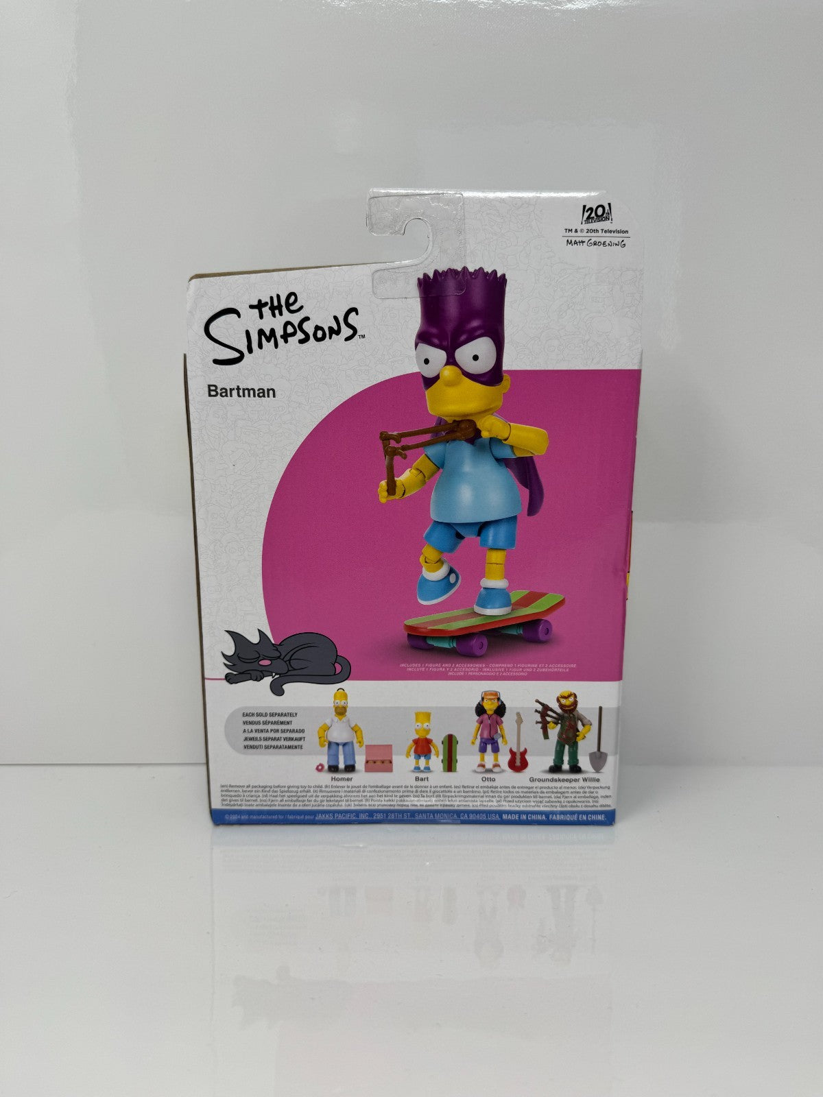 Jakks Pacific The Simpsons Bartman Bart with Skateboard Action Figure