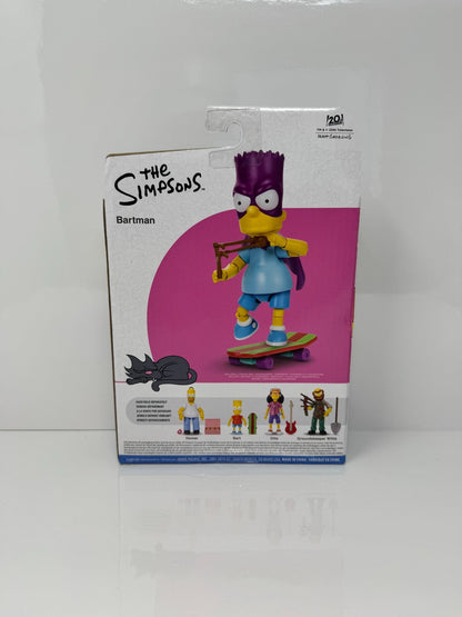 Jakks Pacific The Simpsons Bartman Bart with Skateboard Action Figure