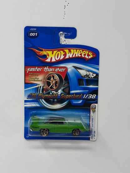 Hot Wheels First Editions 1970 Plymouth Superbird FTE 1:64 Diecast Green