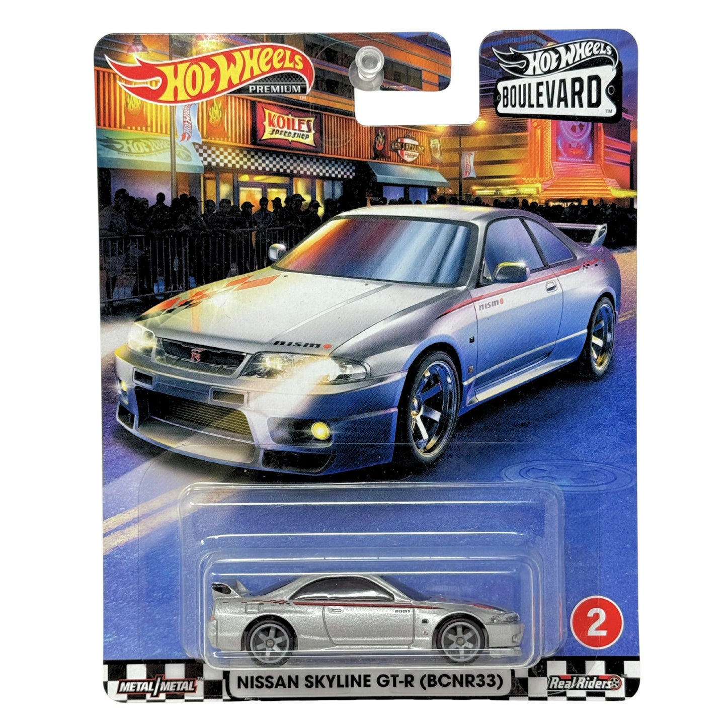 Hot Wheels Premium Boulevard #2 Nissan Skyline GT-R (BCNR33) 1:64 Diecast