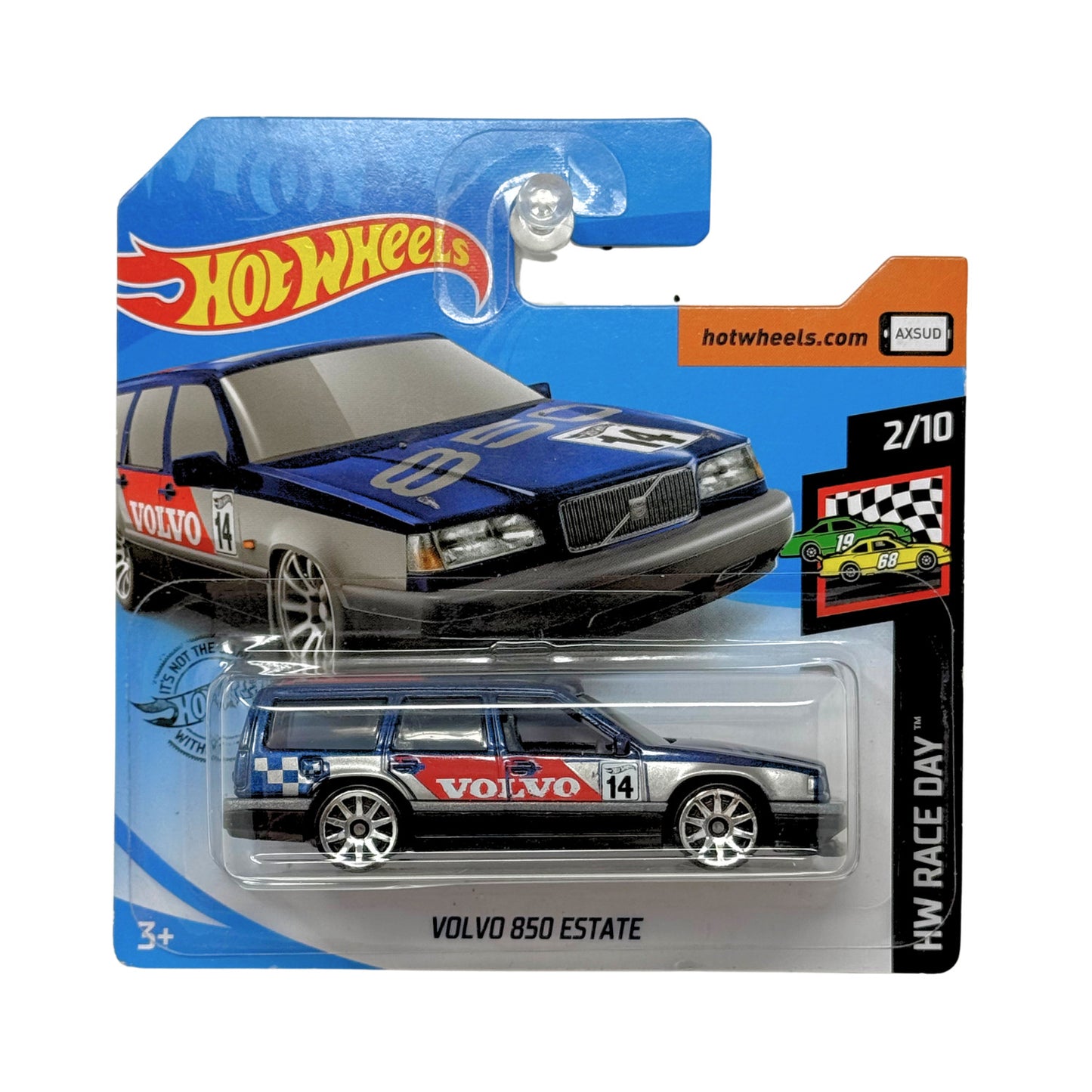 Hot Wheels Race Day Volvo 850 Estate 1:64 Diecast Short Card
