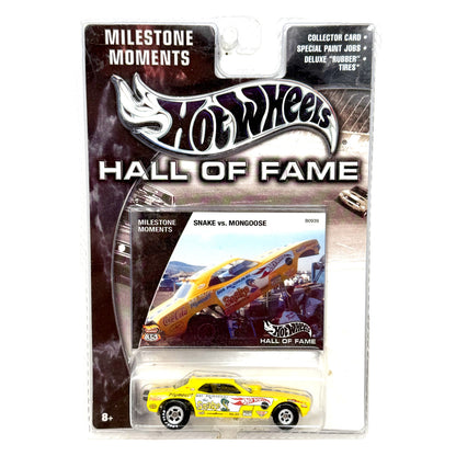 Hot Wheels Hall of Fame Milestone Moments Snake vs. Mongoose 1:64 Diecast