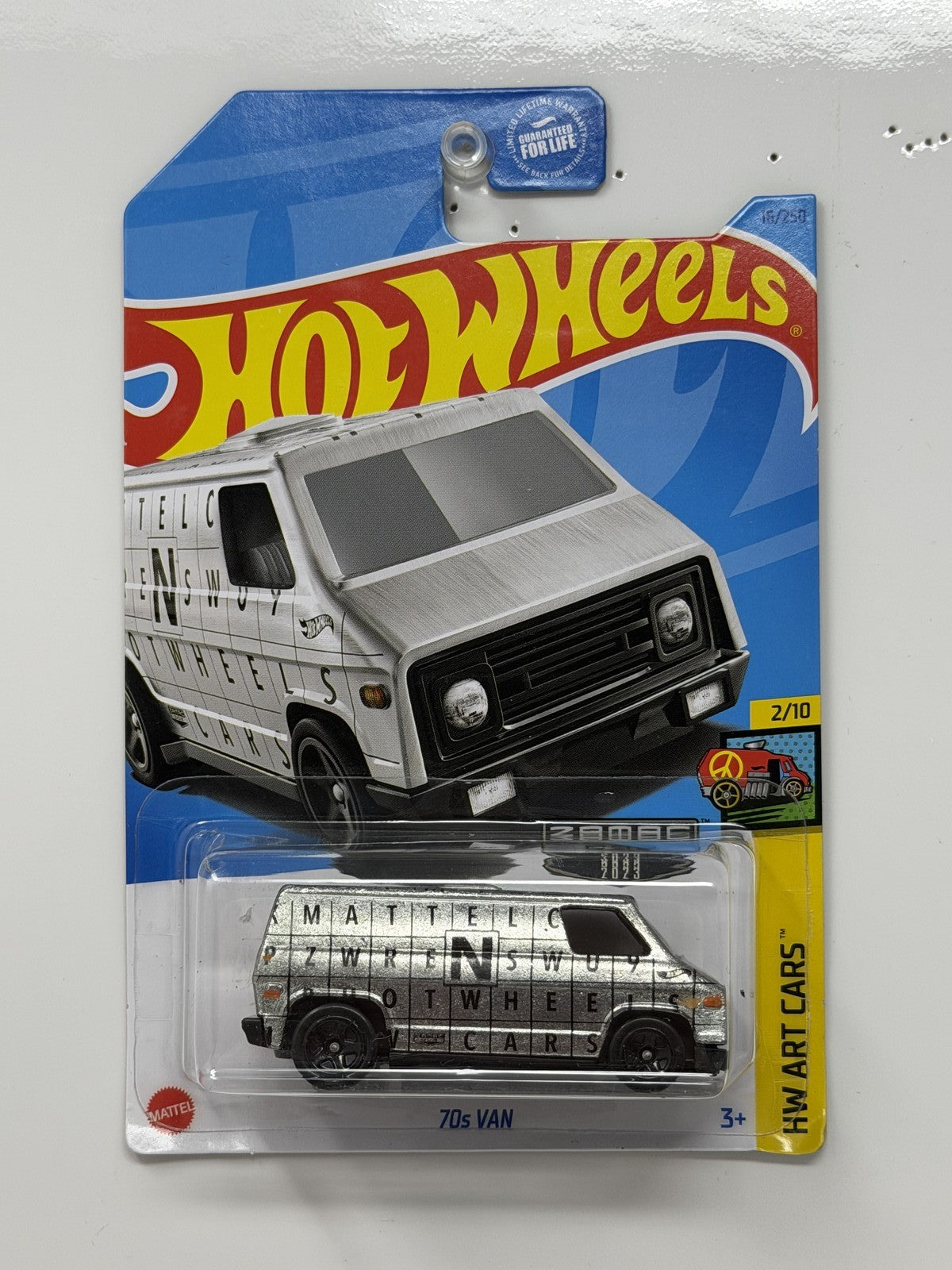 Hot Wheels ZAMAC HW Art Cars 1970s Van 1:64 Diecast