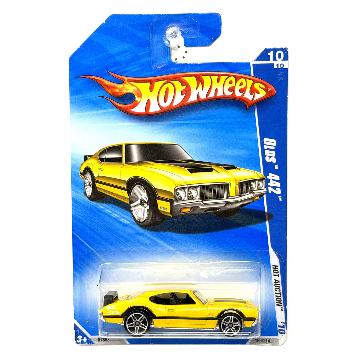 Hot Wheels Hot Auction Oldsmobile 442 1:64 Diecast Yellow