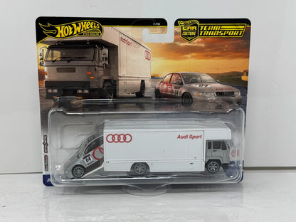 Hot Wheels Premium Team Transport #77 Audi S4 Quattro & Hauler 1:64 Diecast