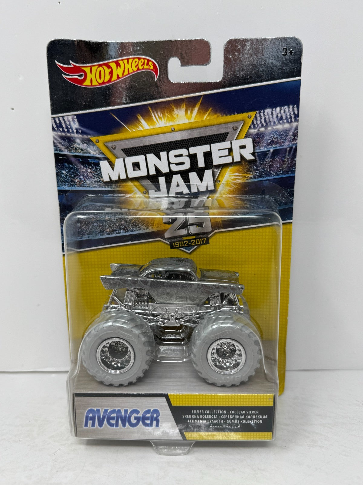 Hot Wheels Monster Jam 25th Anniversary Avenger Silver Collection 1:64 Diecast