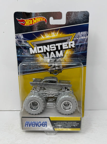 Hot Wheels Monster Jam 25th Anniversary Avenger Silver Collection 1:64 Diecast