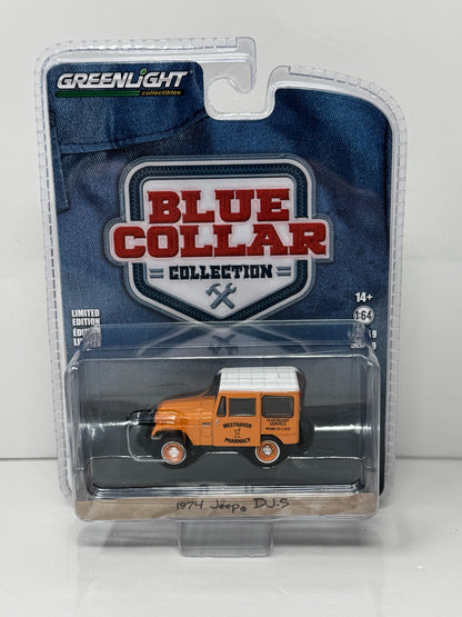 Greenlight Blue Collar Collection 1974 Jeep DJ-5 Westhaven Pharmacy 1:64 Diecast