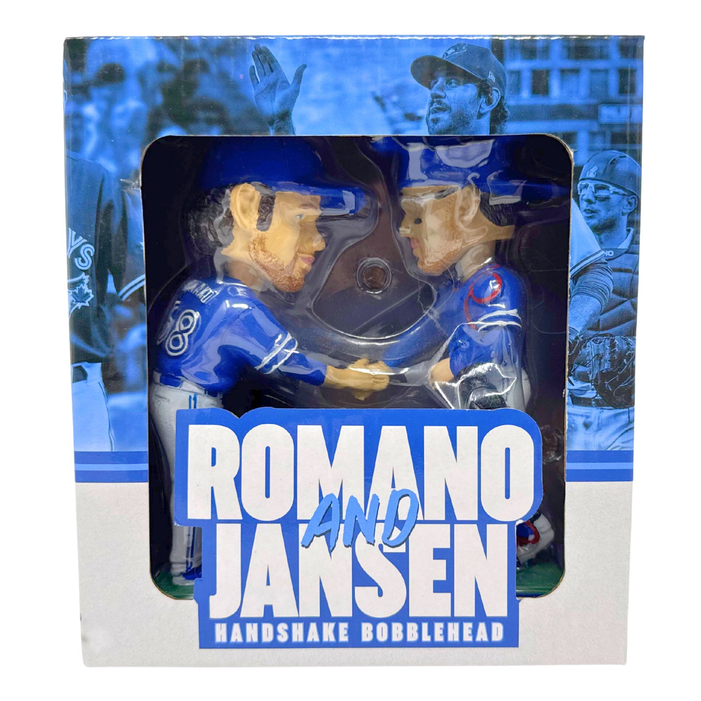 BDA Sports Toronto Blue Jays Jordan Romano & Danny Jansen Handshake Bobblehead