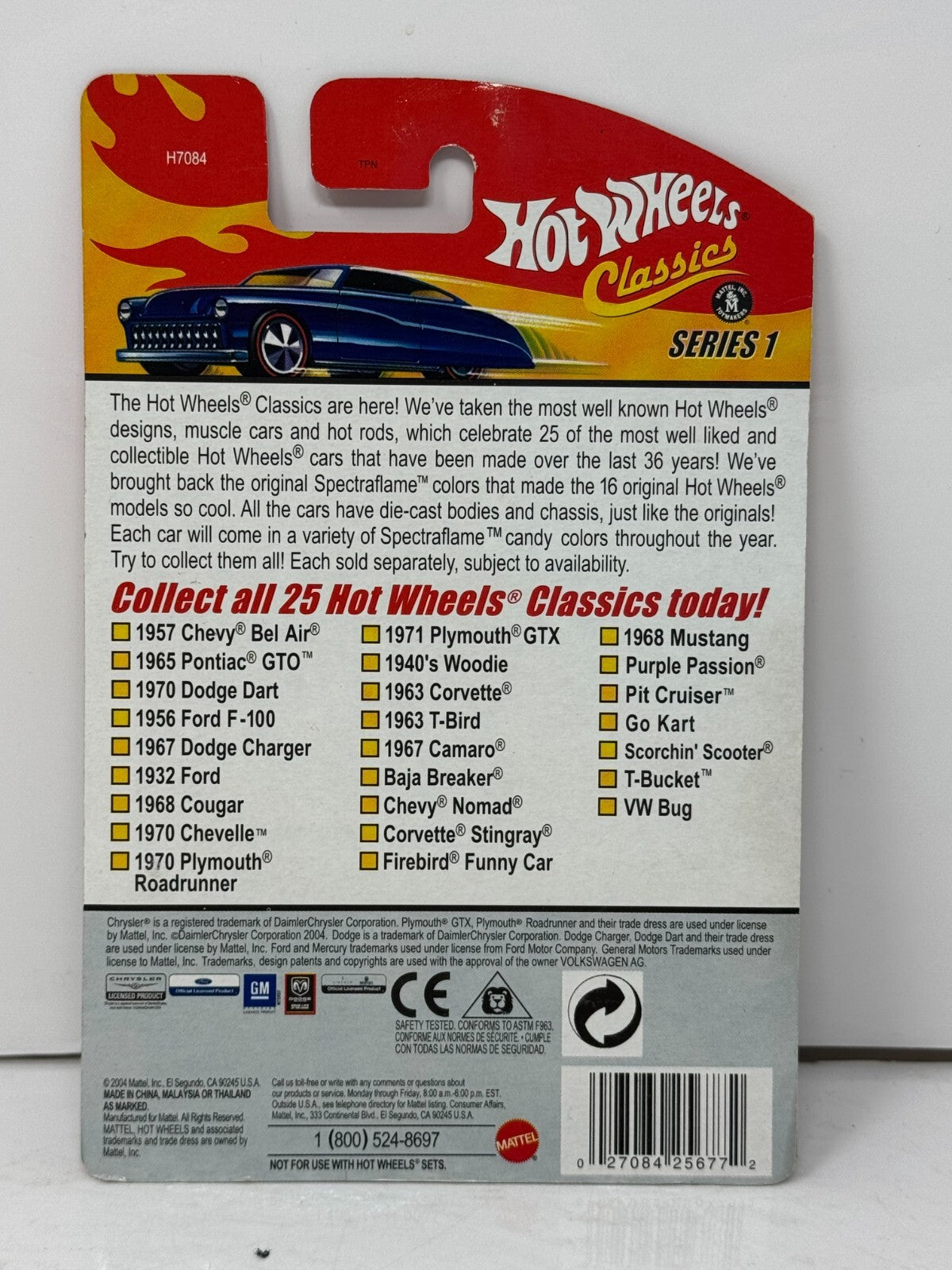 Hot Wheels Classics 1968 Mustang Series 1 Muscle Car 1:64 Diecast