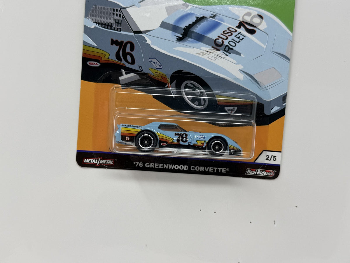 Hot Wheels Premium Silhouettes 1976 Greenwood Corvette 1:64 Diecast