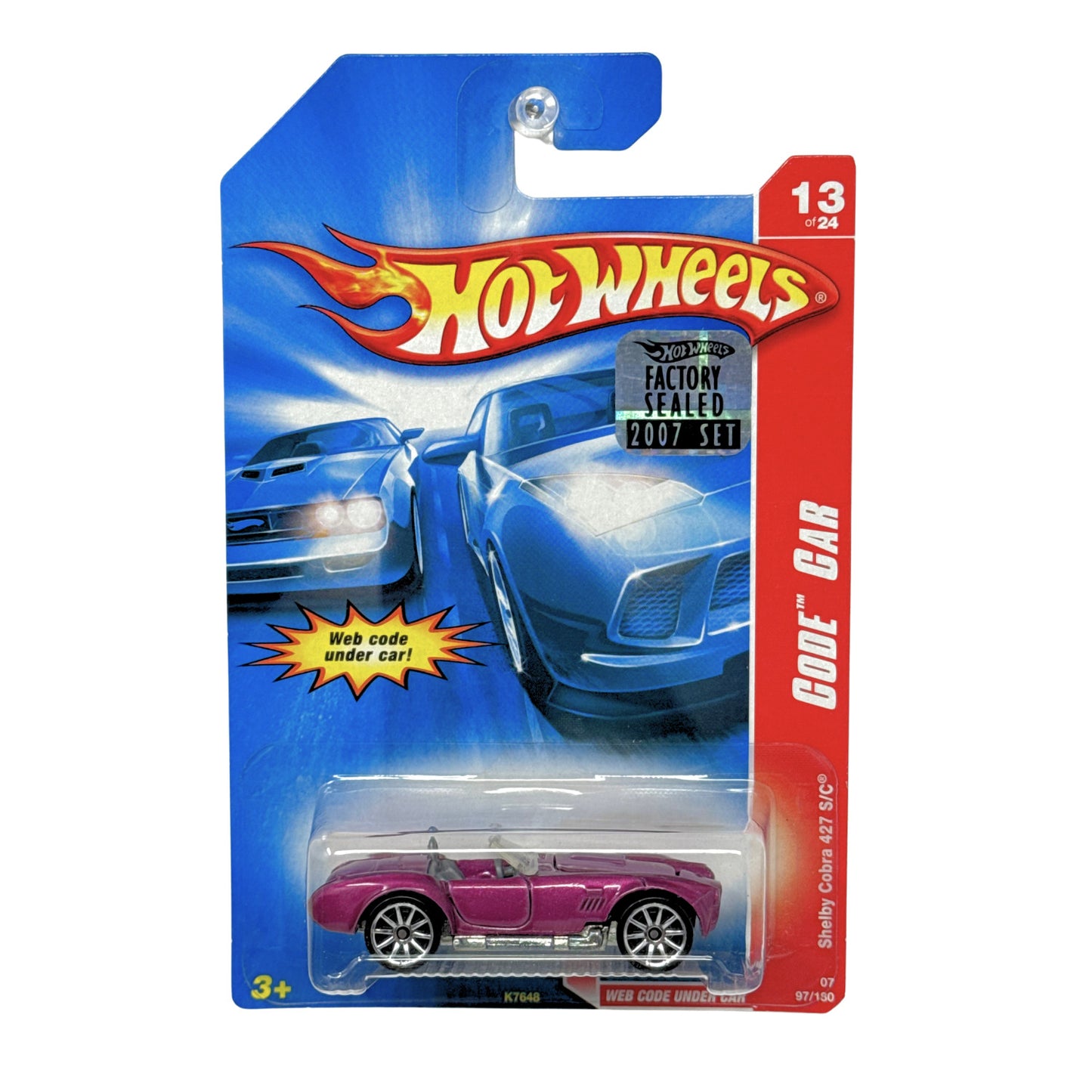 Hot Wheels Code Car Shelby Cobra 427 SC 1:64 Diecast Factory Sealed