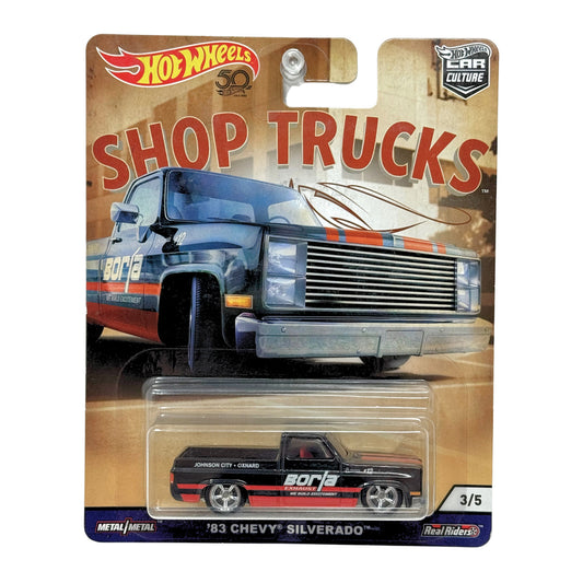 Hot Wheels Premium Shop Trucks 1983 Chevy Silverado 1:64 Diecast