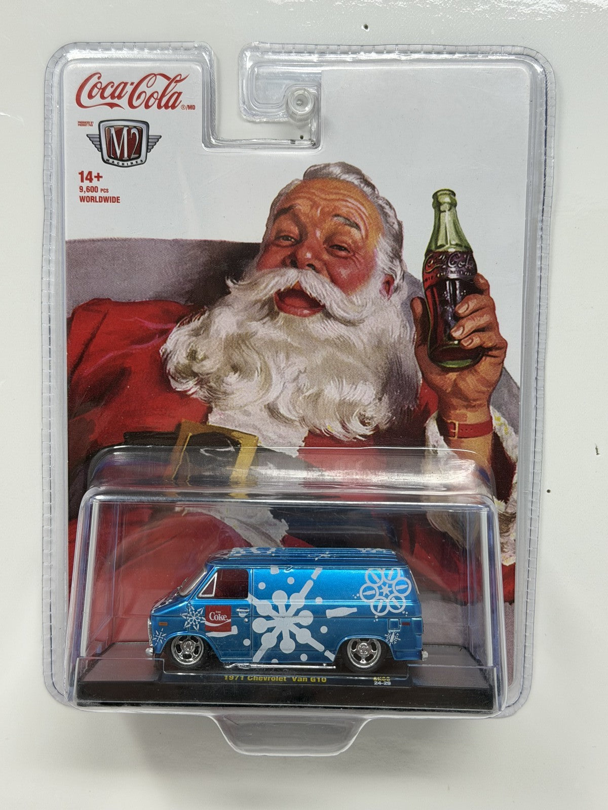 M2 Machines Coca-Cola Santa 1971 Chevrolet Van G10 1:64 Diecast