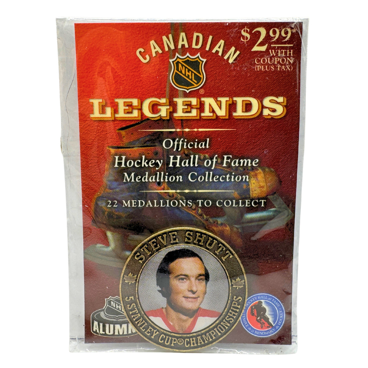Steve Shutt Canadian Legends Official Hockey Hall of Fame Medallion Co ...
