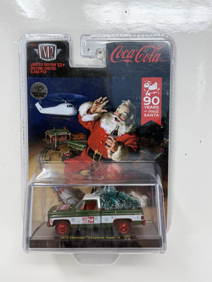 M2 Machines Coca-Cola Santa 1973 Chevrolet Cheyenne Super 10 CHASE 1:64 Diecast