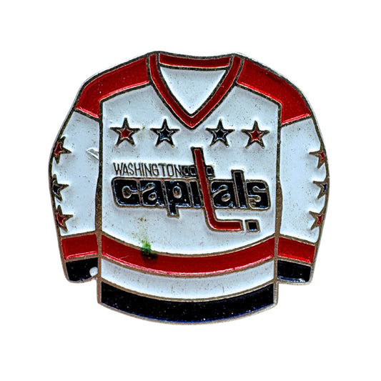 Washington Capitals 90s White Jersey NHL Hockey Lapel Pin
