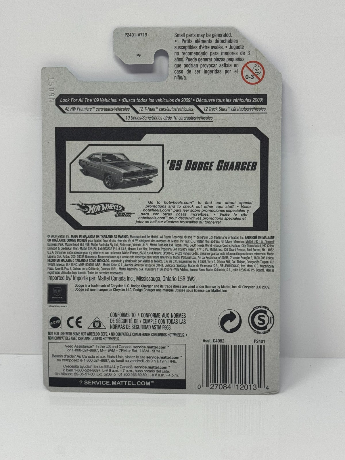 Hot Wheels Muscle Mania 1969 Dodge Charger RT 1:64 Diecast Copper
