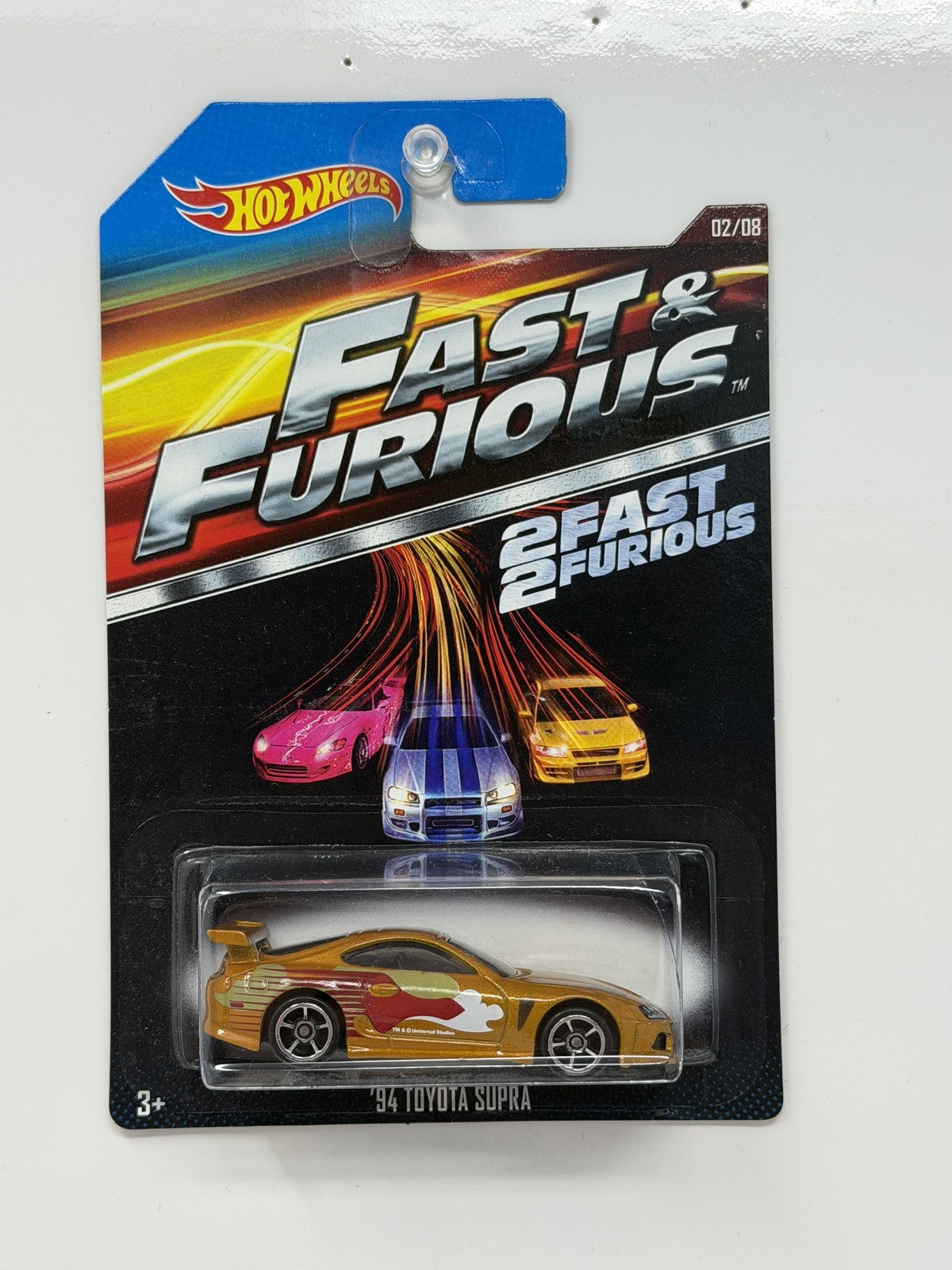 Hot Wheels 2 Fast 2 Furious 1994 Toyota Supra 1:64 Diecast Gold
