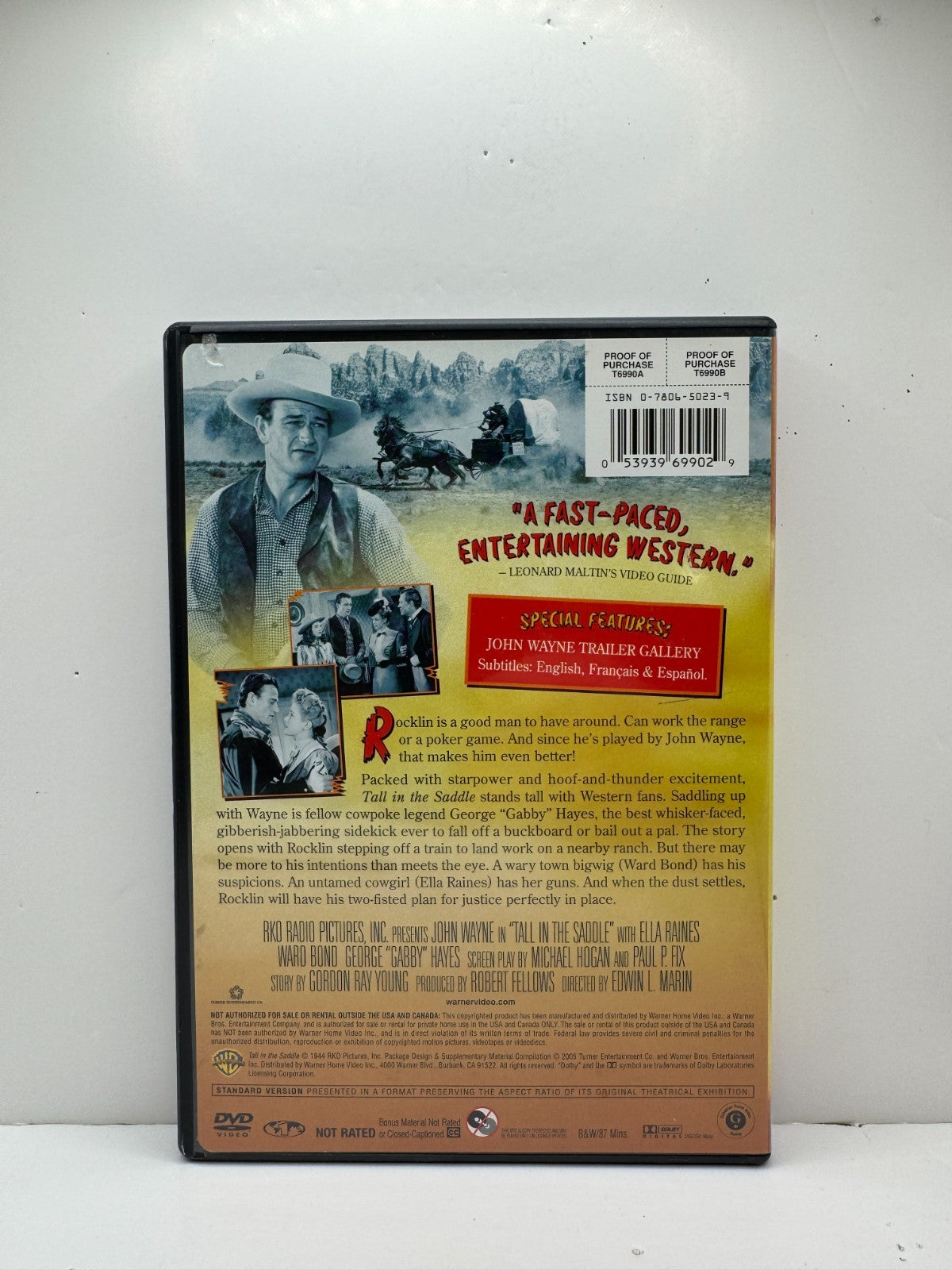Tall in the Saddle (DVD) John Wayne Western