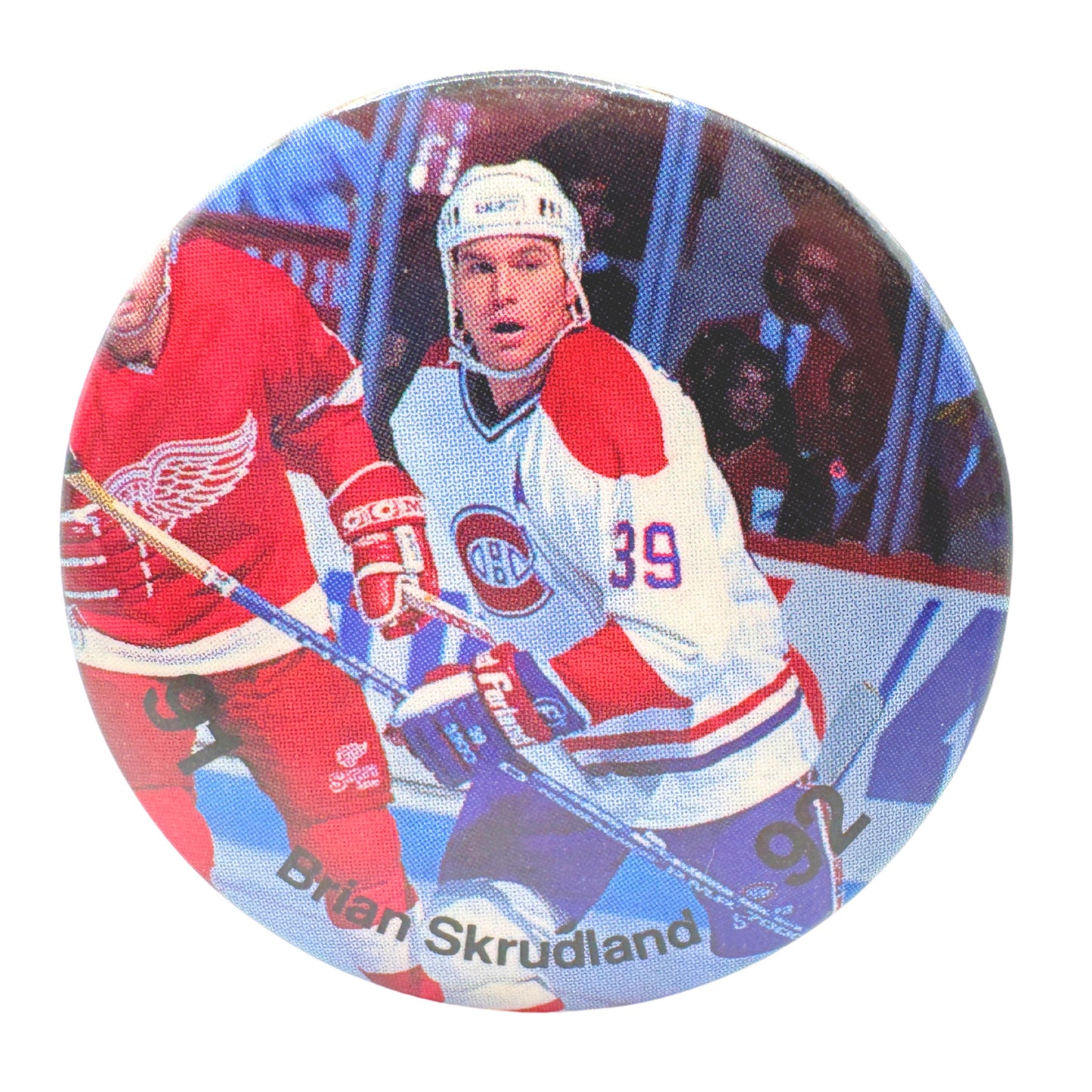 Brian Skrudland Montreal Canadiens NHL Pin-back Button UDT1
