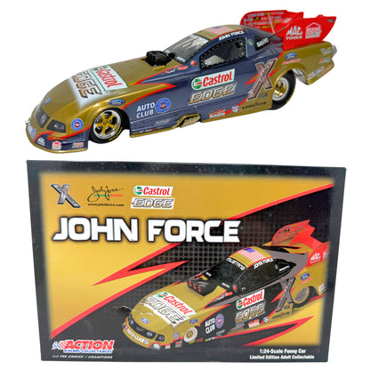 Action NHRA John Force Castrol Edge 2009 Mustang Liquid Color 1:24 Diecast