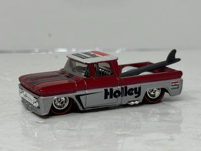 Hot Wheels Slick Rides Custom 1962 Chevy Pickup Holley Real Riders 1:64 Diecast
