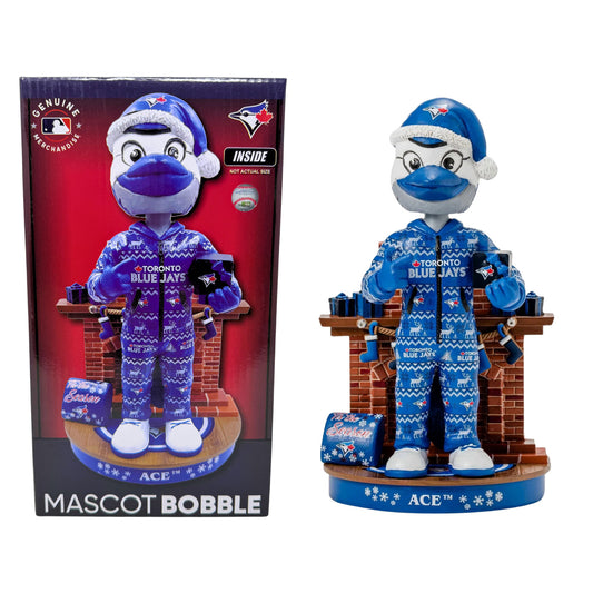 FOCO MLB Toronto Blue Jays ACE Mascot Holiday Bobblehead