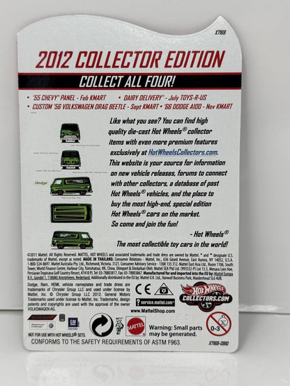 Hot Wheels 2012 Collector Edition 1966 Dodge A100 K-Mart Mail In 1:64 Diecast