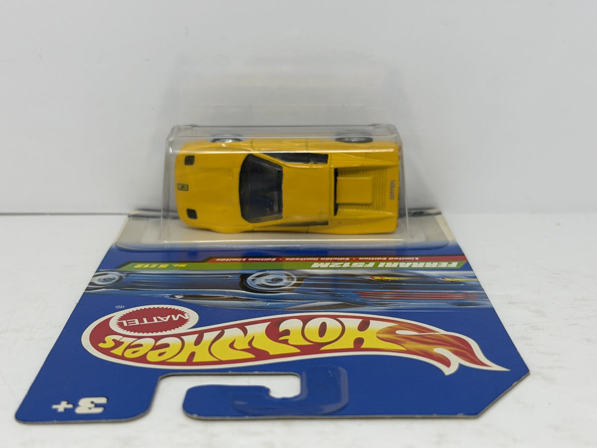 Hot Wheels Treasure Hunt Ferrari F512M 1:64 Diecast Real Riders Yellow