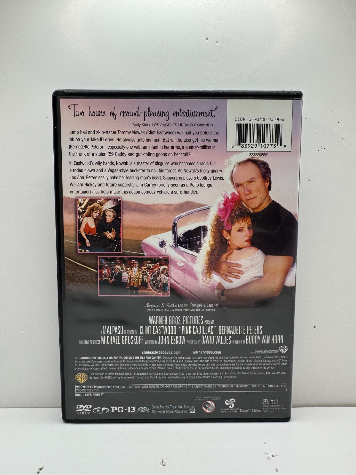 Pink Cadillac (DVD) Clint Eastwood Action Comedy
