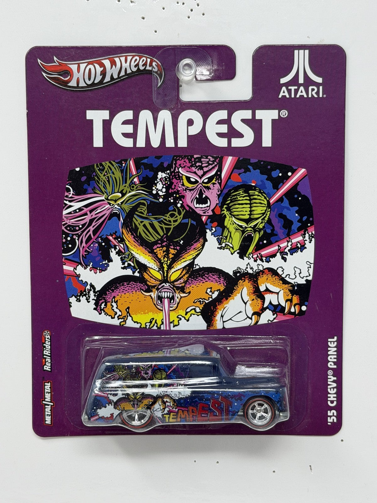 Hot Wheels Atari Tempest 1955 Chevrolet Panel 1:64 Diecast Real Riders