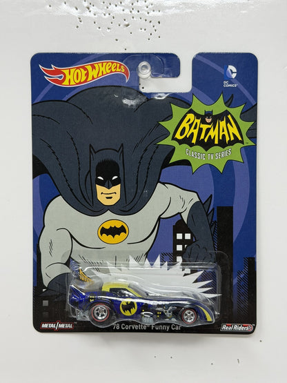 Hot Wheels Batman Classic TV Series 1978 Corvette Funny Car 1:64 Diecast RRs
