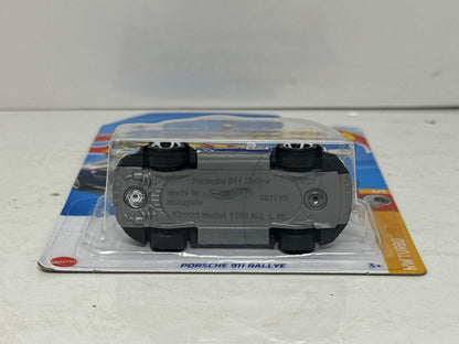 Hot Wheels Turbo Porsche 911 Rallye 1:64 Diecast White Blue