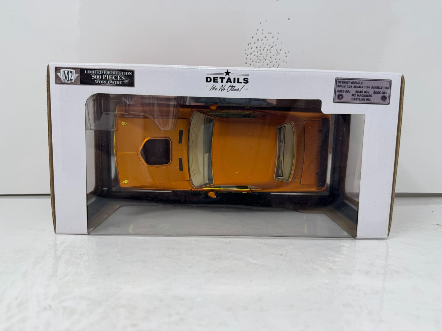 M2 Machines 1971 Plymouth HEMI Cuda CHASE 1:24 Diecast Detroit Muscle Gold Rims