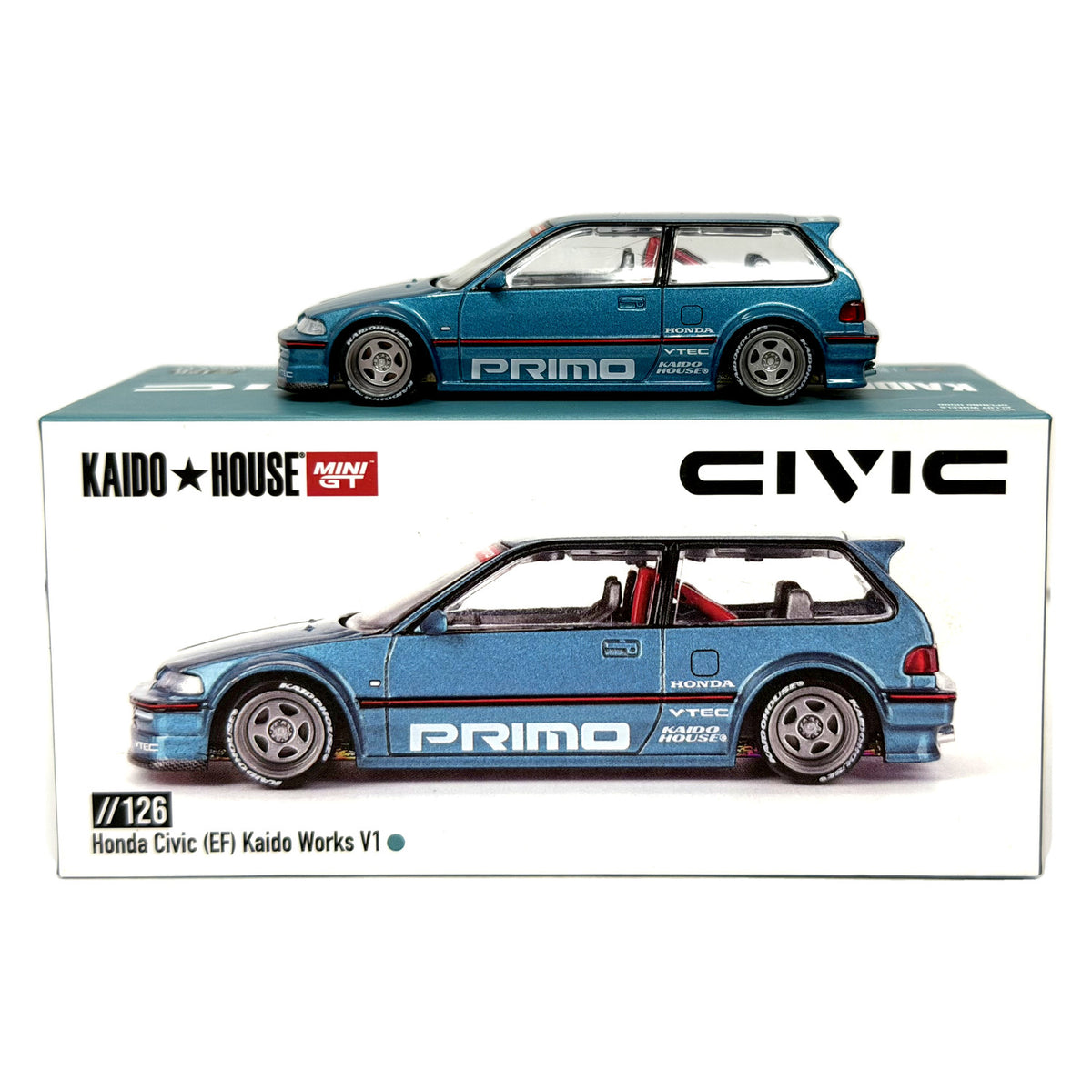 Kaido House Mini GT Honda Civic EF Kaido Works V1 1:64 Diecast