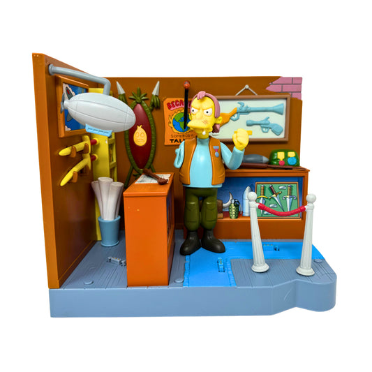 Simpsons World of Springfield Herman's Military Antique Store Playmates Playset
