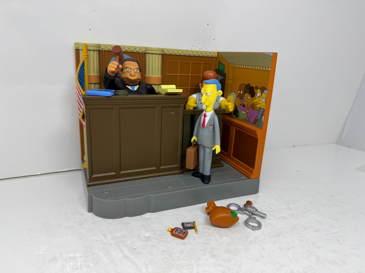 Simpsons World of Springfield Court Room Playmates Playset Diorama