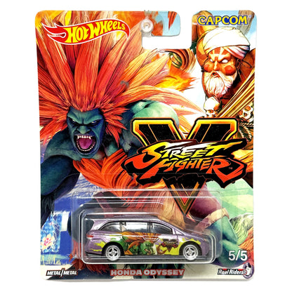 Hot Wheels Street Fighter V Honda Odyssey 1:64 Diecast Real Riders
