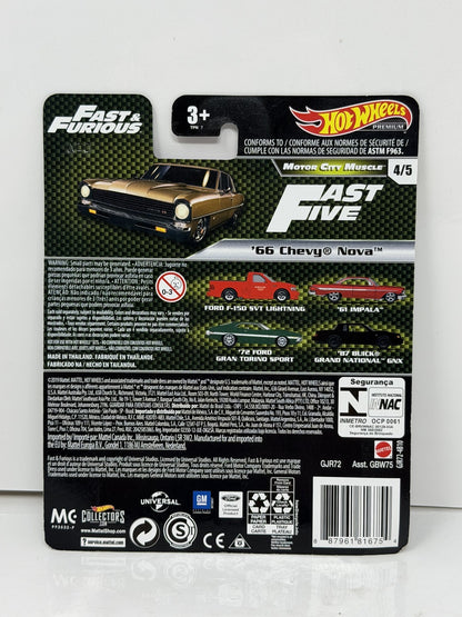 Hot Wheels Premium Fast & Furious 1966 Chevrolet Nova 1:64 Diecast