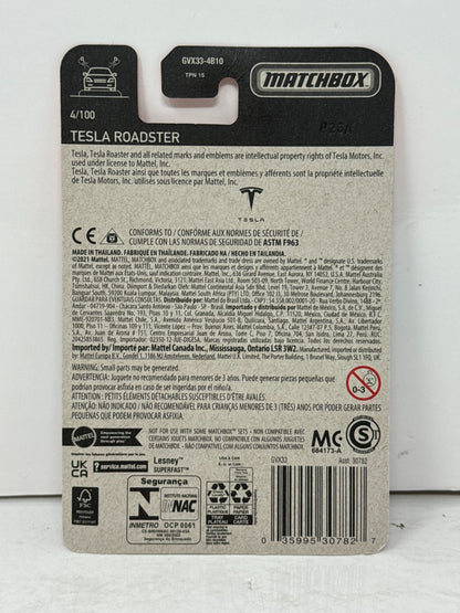 Matchbox Tesla Roadster 1:64 Diecast Red