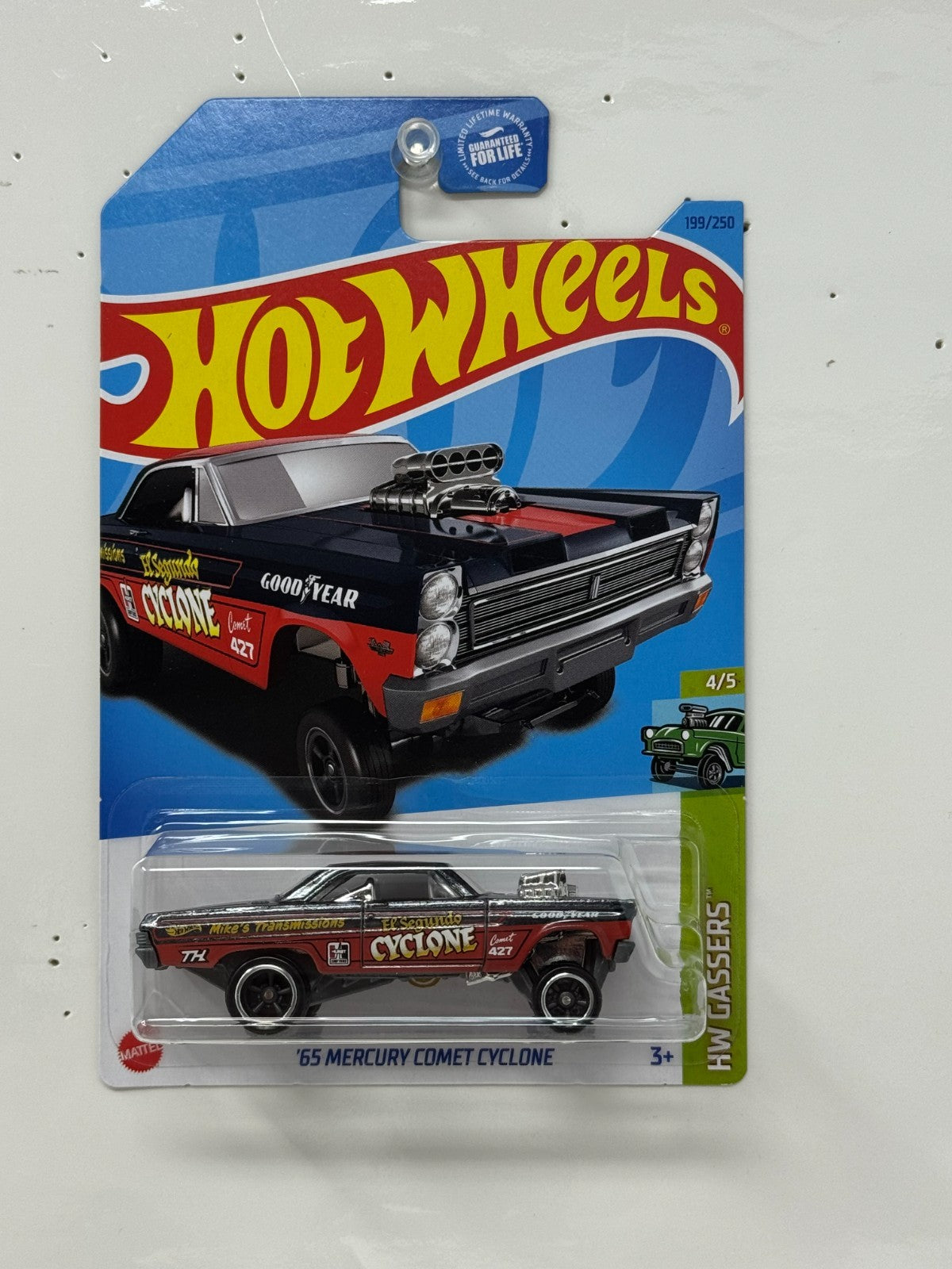Hot Wheels Super Treasure Hunt 1965 Mercury Comet Cyclone 1:64 Diecast