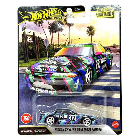 Hot Wheels Premium Boulevard #150 Nissan Skyline GT-R R32 Pandem 1:64 Diecast