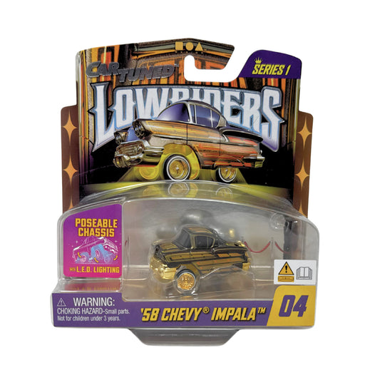 Jada Car Tuned Lowriders 1958 Chevy Impala 1:64 Diecast
