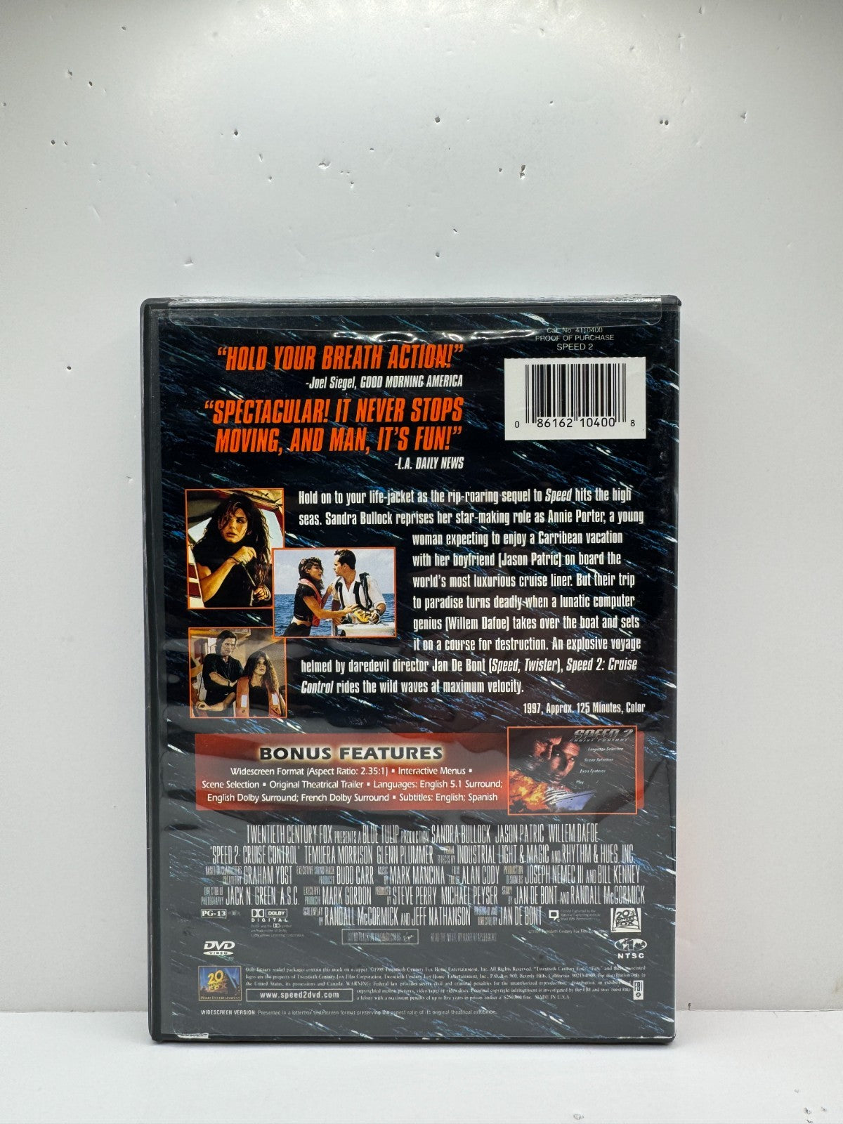 Speed 2 Cruise Control (DVD) Sandra Bullock Action