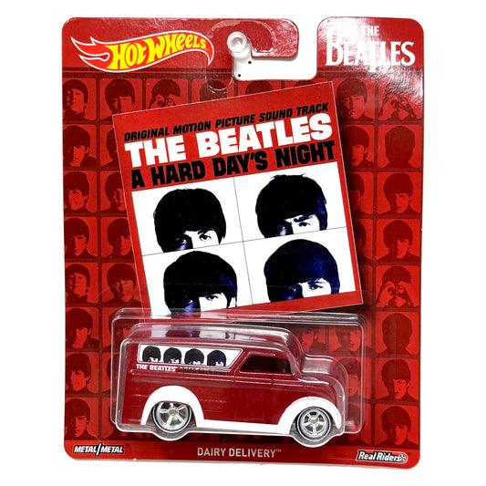 Hot Wheels The Beatles A Hard Days Night Dairy Delivery 1:64 Diecast Real Riders