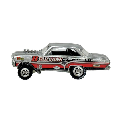 Hot Wheels Drag Strip Demons 1963 Chevy Nova Gasser AWB Snake Eyes 1:64 Diecast