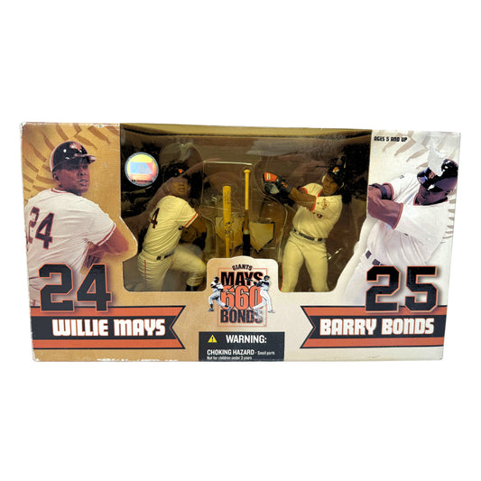 McFarlane MLB Giants of the Home Run 660 Willie Mays & Barry Bonds 2-Pack Figure