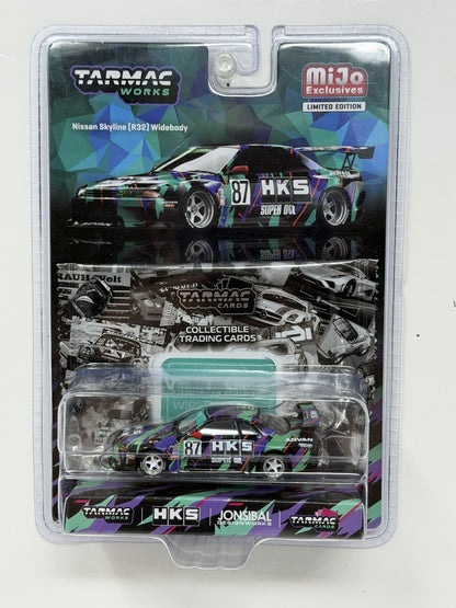 Tarmac Works HKS Nissan Skyline R32 Widebody #87 1:64 Diecast